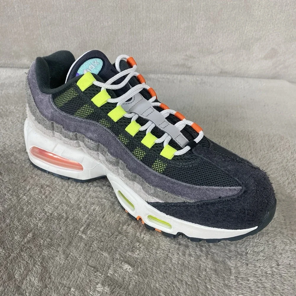Nike Air Max 95 Big Bubble OG Greedy Mens Shoes Size 10.5 Gray Suede IU2636-300